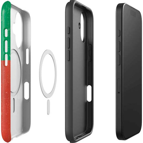 Portugal Flag Distressed iPhone 17 Magsafe Impact Case